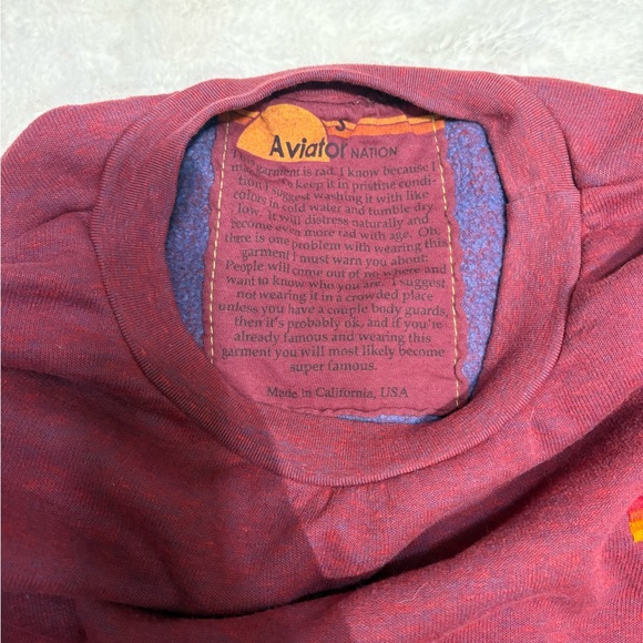 Aviator Nation Rainbow Stripe Crewneck 🌈 💎 - Picture 2 of 6